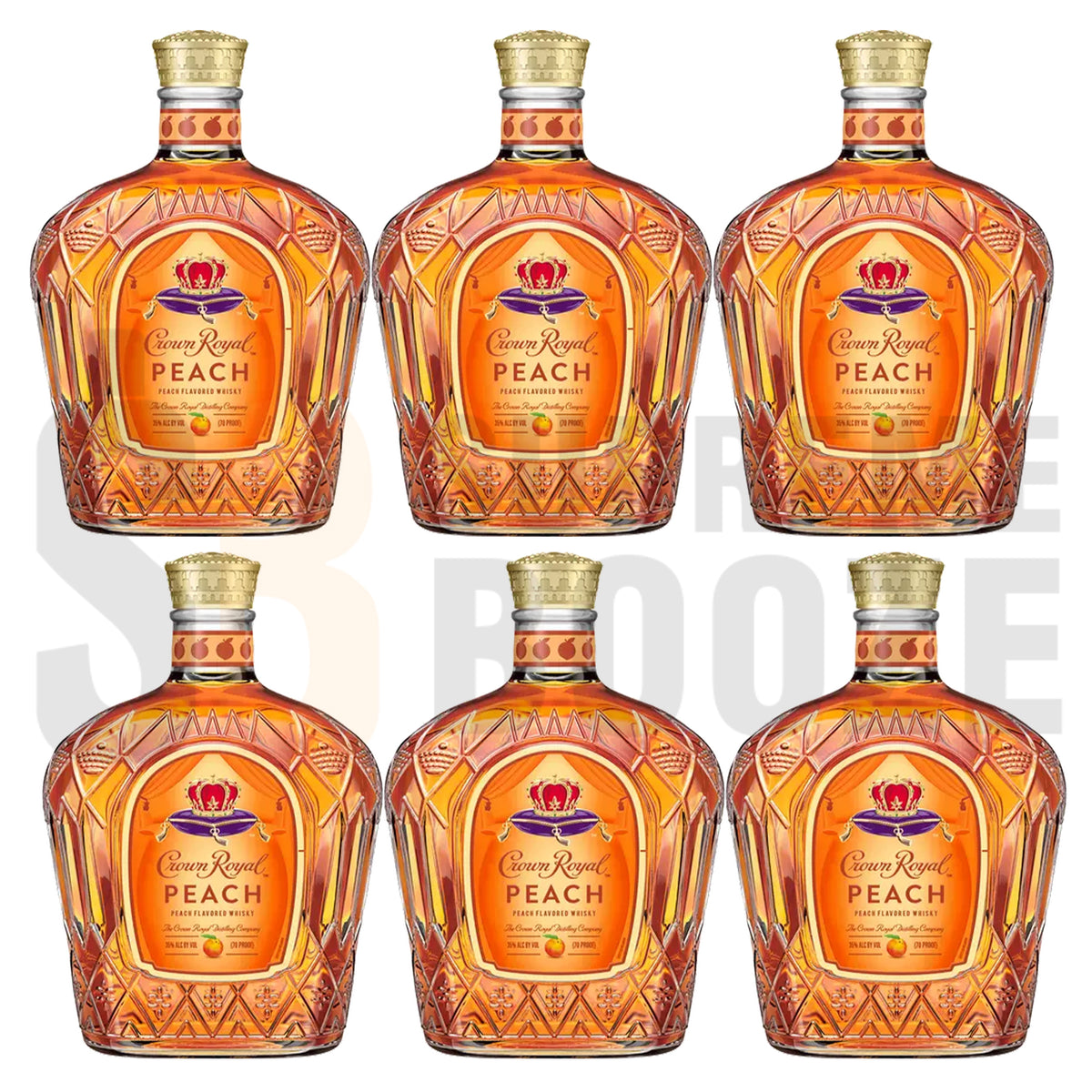 Crown Royal Peach Whiskey 6pk Bundle