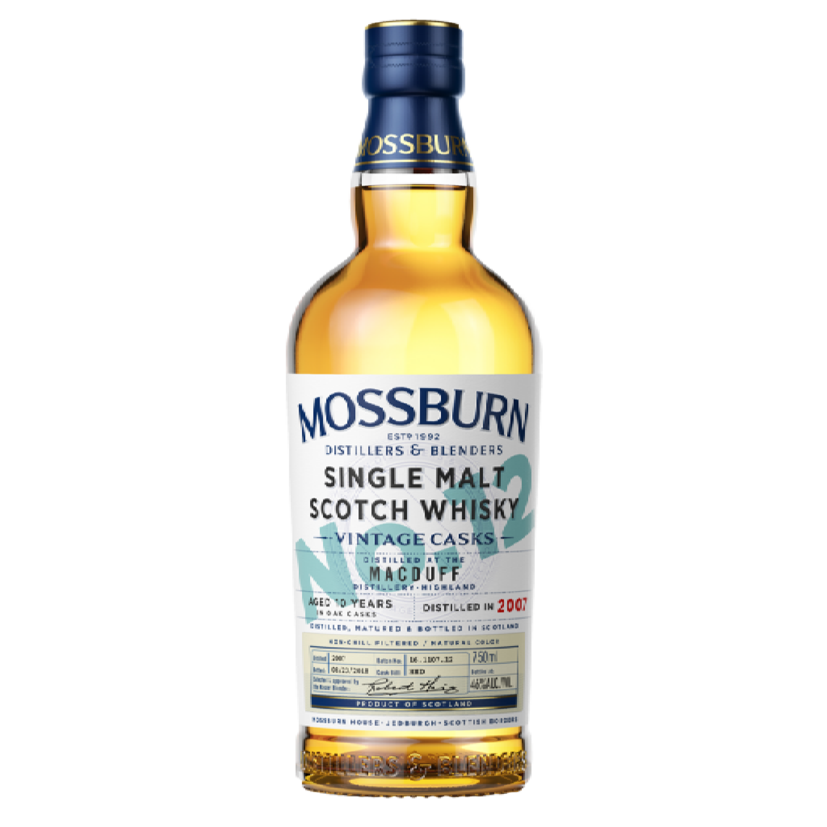 Mossburn Single Malt Scotch Macduff Distillery Vintage Casks No.12 10 Year Old