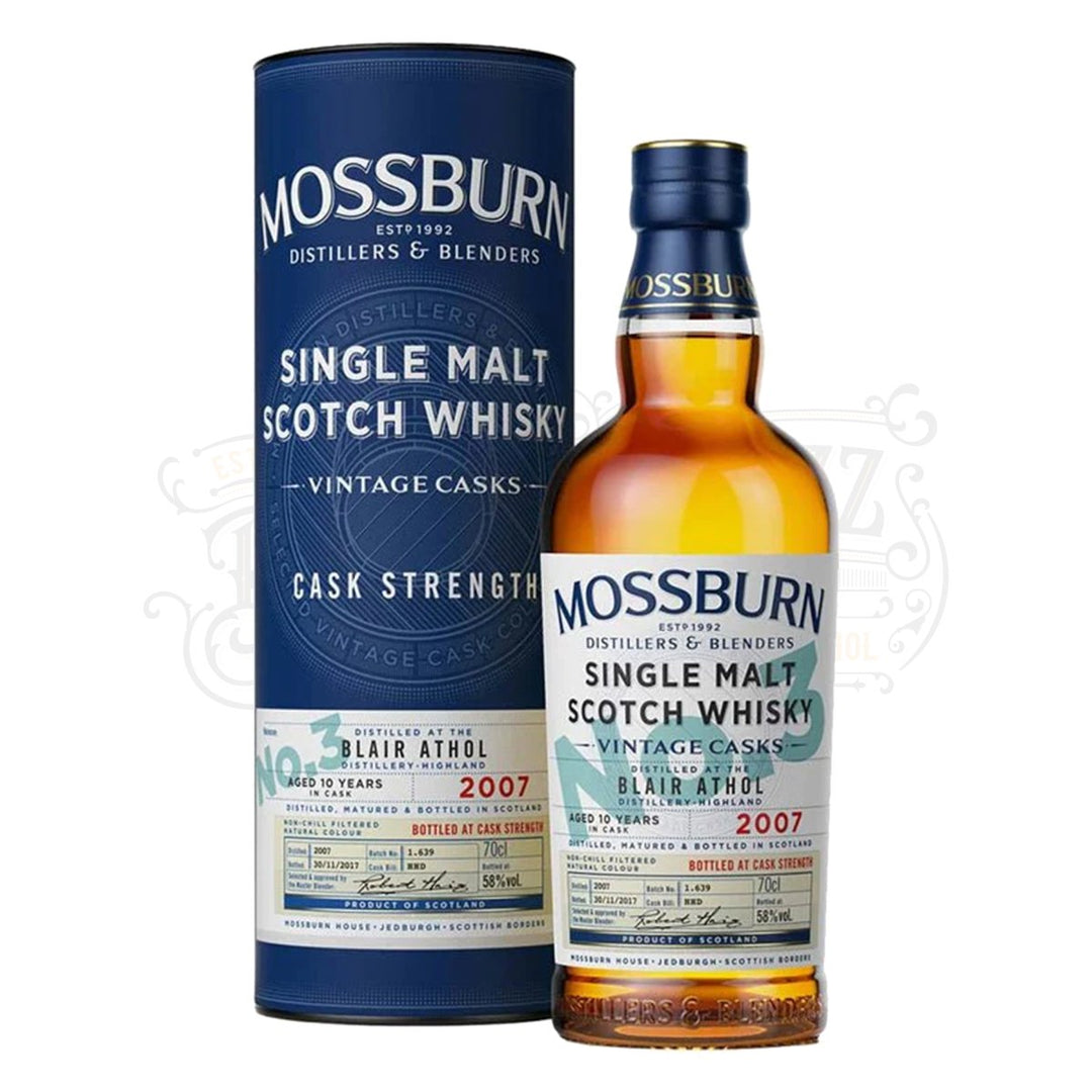 Mossburn Single Malt Scotch Blair Athol Distillery Vintage Casks No.3 10 Year Old