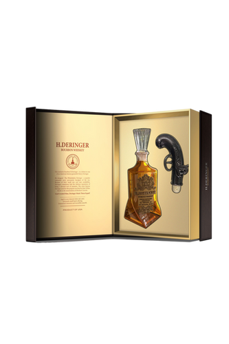 H.Deringer Small Batch Bourbon Whiskey Gun Gift Set
